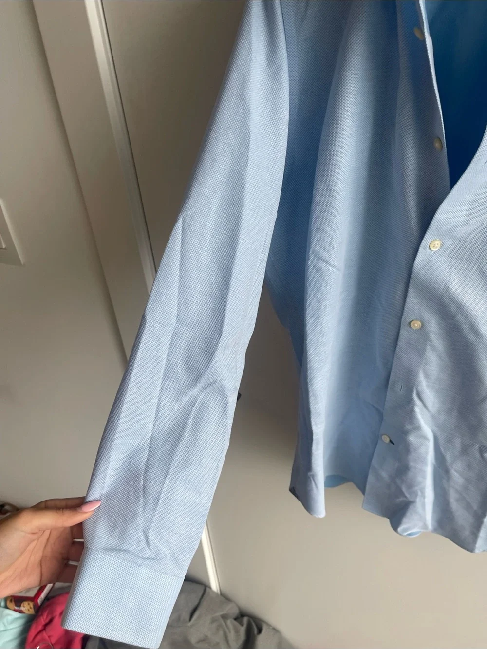 Banana Republic Camden Fit Light Blue Men's Dress Shirt